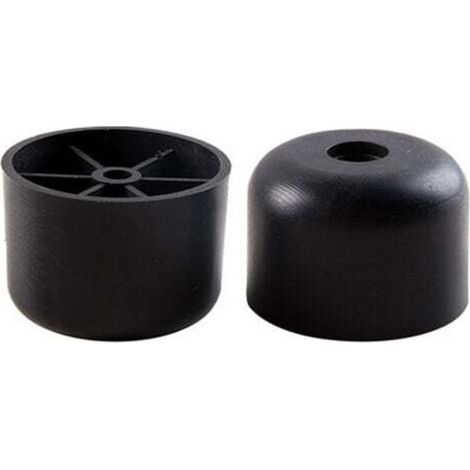 Couleur Noir 12 PCS Pieds de Meuble Plastique, Hauteur 25 mm, Pieds de Meuble Ronds pour Canapé (1/4)