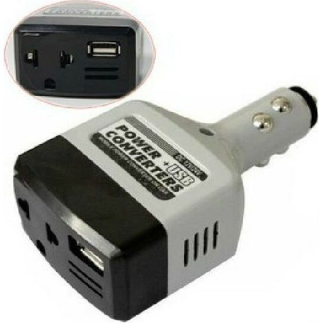 12V / 24V à 220v Adaptateur d'onduleur de puissance mobile de voiture USB Chargeur de convertisseur de puissance automatique de voiture utilisé pour tous les téléphones mobiles universels (1/5)