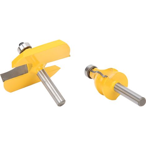 2-teiliges 8-mm-Schaft-Handlauf- und Tischkanten-Fräserset für die Holzbearbeitung mit Kugellager (1/5)
