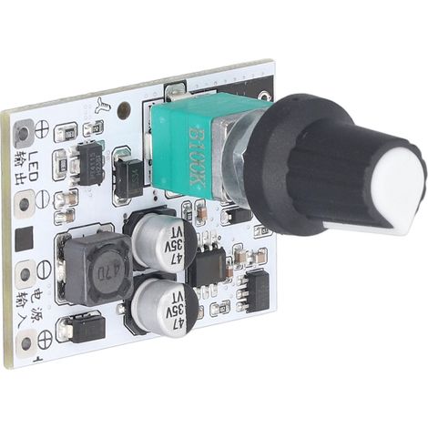 Carte de commande à courant constant LED, module de régulation de luminosité haute capacité avec potentiomètre, DC5V-24V 600mA (1/5)
