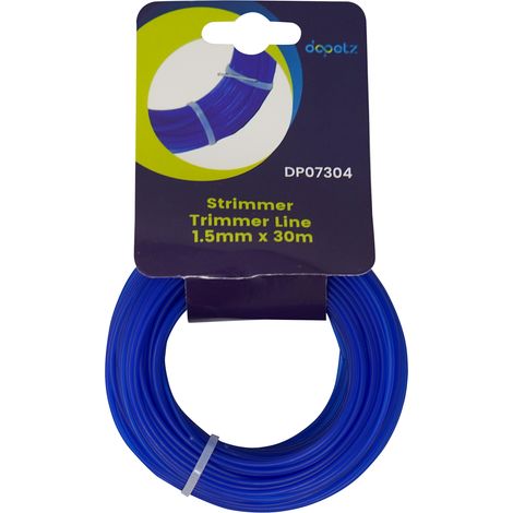 Dapetz ® 30m 1.5mm Yellow Strimmer Wire Universal String Trimmer Line Nylon Strimmer Cord 1.2mm 1.6mm 2mm 2.4mm 3.0mm Grass Strimming Cable for Garden Weeds Flower Beds (1.5mm x 30m) (1/5)