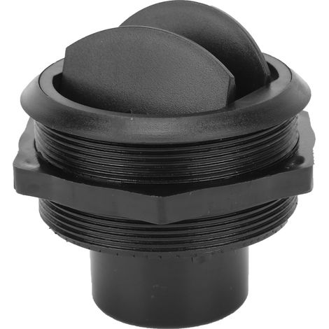 Langes, schwarzes, rundes Lüftungsgitter 82/75/46 mm für Nutzfahrzeuge und Busse (1/5)