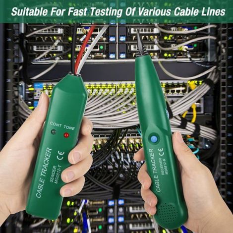 1 Traceur Cable, Détecteur de Cable électrique, Testeur de Câble Téléphonique, Ohmmètre Portable pour Ligne Enterrée (1/5)