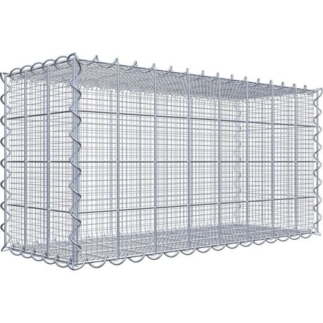 Gabiondeco - Gabion à mailles très fines pour gravillon 80 cm x 40 cm x 30 cm (L x H x P). maille 10 x 10 cm. spirale - Made in Germany (1/3)