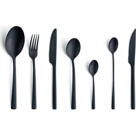 Amefa Manilla Set 42 piezas negro mate diseño escandinavo (1/3)