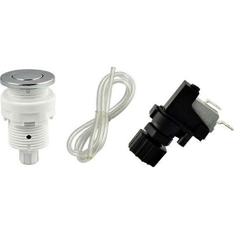 1set Pneumatic interrupteur sur arrêt poussoir bouton pour Bathtub Spa déchets broyeur déchets Whirl Pool 28mm Suit (1/5)
