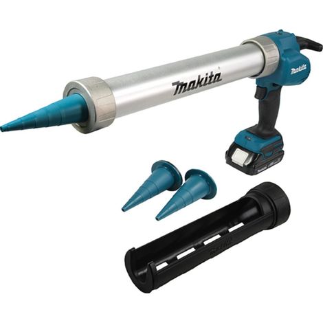 Pistola de cartucho de batería 18V DCG180RRYEX con 2x 1.5Ah baterías y soporte de bolsa 600ml (1/2)