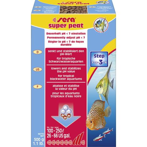 Sera Auqariumzubehör Filtermedium super peat 500 g Wasseraufbereiter