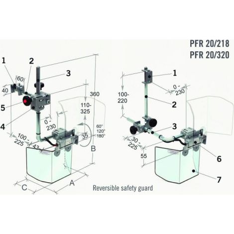 Protector para fresadora PFR 20/218