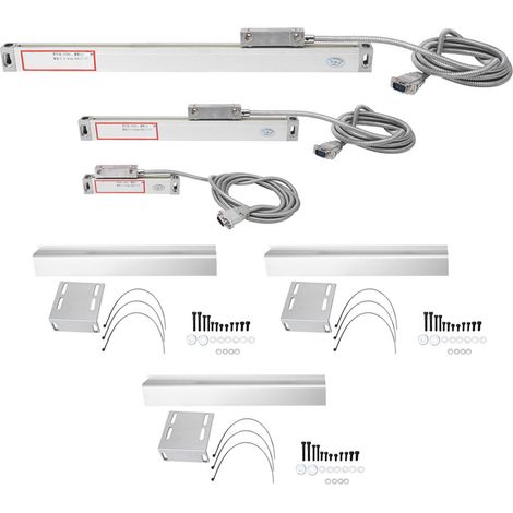 Lot de 2/3 règles linéaires en alliage d'aluminium pour JCS900-2AE/3AE, affichage numérique, courses 0-50mm/0-150mm/0-400mm (1/5)
