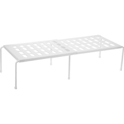 Étagère de rangement réglable pour cuisine et salle de bain, placard, sous-placard, organisateur de cuisine à un niveau, organisateur de chaussures pour armoire, gain de place