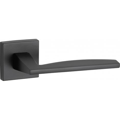 THIRARD - Paire de béquilles Modena pour porte, carré 7mm, noir mat - THIRARD (1/5)
