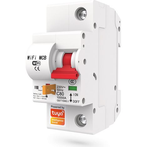 Tuya Interruttore Modulare Smart WiFi 25A  1 Pulsante (1/2)