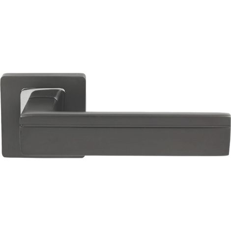 DOMINO Poignée de porte TIK QR M6 ANTRYCYT Poignée Sans rosace Chrome brillant/anthracite (1/5)