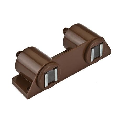 Chiusura magnetica marrone da applicare con doppia contropiastra a chiodo