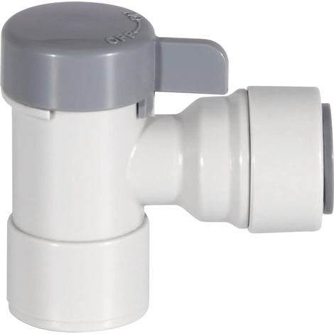 Ro Tank Ball Valve for Reverse Osmosis System 1/4 Inch x 3/8 Inch Thread for Tube (DC-024) (1/5)