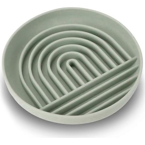 Gamelle pour chien Slow Food en silicone, style puzzle, avec ventouse antidérapante, pour ralentir la vitesse à laquelle le chien mange. (1/5)