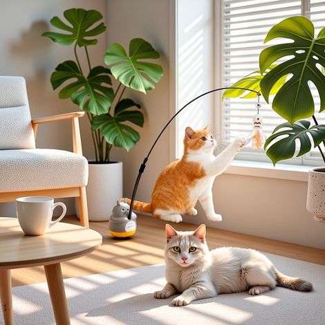 Un tout nouveau modèle 2026 : une baguette-jouet innovante qui divertit les chats sans fin.