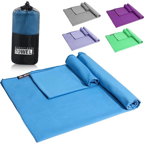 Serviette de Plage Microfibre Séchage Rapide Grande pour Voyage et Sport (1/5)