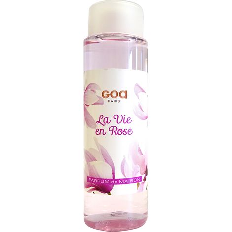 Diffuseur de parfum goa la vie en rose 250ml plastique 17 cm
