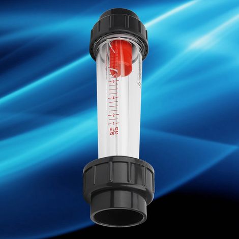 Débitmètre à tube plastique LZS-50 (D) - Haute précision - Plage de mesure : 1-10 m³/h (1/5)