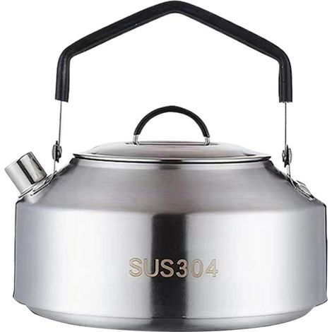 Wasserkocher, Outdoor-Kaffeemaschine, Geschirr, Picknickset, Camping-Teekanne, Kocher, 1000 ml