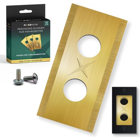 12 Lames De Rechange,Titane,Vis Inox,Distributeur,Compatible Luba Yuka (1/5)