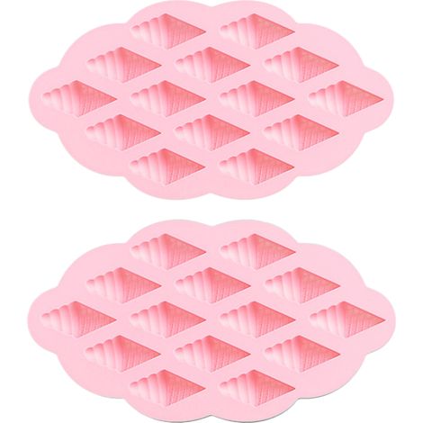 Moule à pâtisserie de cuisine - moule en silicone en forme de cornet de glace pour gâteau fondant, moule à dessert au chocolat fait maison