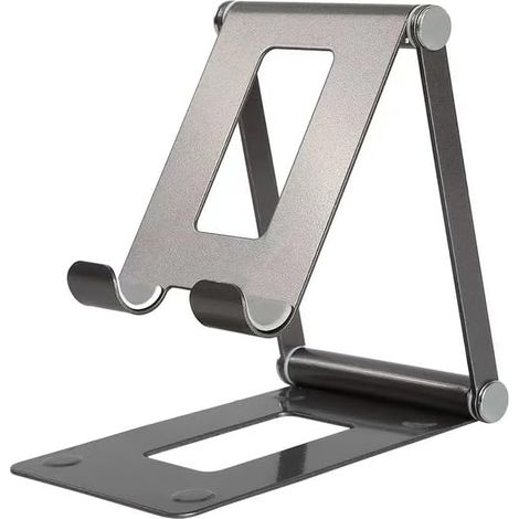 Soporte de escritorio ajustable de aleación de aluminio para teléfono y tableta, compatible con una variedad de teléfonos inteligentes. (1/4)