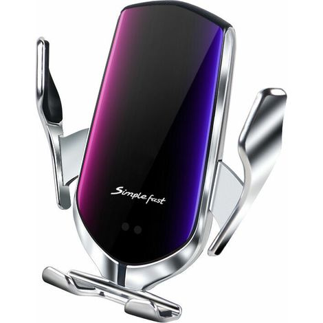 Chargeur sans Fil Voiture Rapide Voiture Chargeur Induction 10W avec Clip de Sortie d'air pour iPhone 13/12/11/X/8, Support Téléphone Voiture Induction pour Samsung Galaxy S21/S20/Note10/Note9 (1/5)