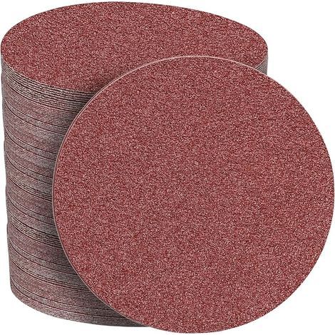 Disques Abrasifs 150mm Grain 60 Papier Poncer 40 Pièces no Trous Disque Poncage pour Ponceuse Excentrique (1/5)