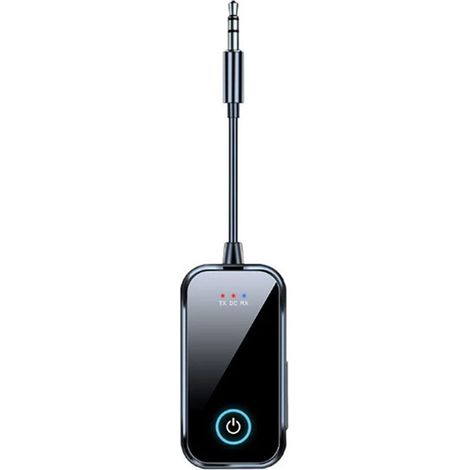 5.4 Transmisor y receptor de audio 2 en 1, adaptador de audio auxiliar inalámbrico, transmisor de auriculares para coche.