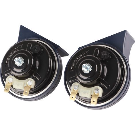 Zweiteiliges Zweitonhorn, 12 V Gleichstrom, 105 dB, für Motorrad und Auto wasser- und staubdichtes Schneckenhorn (1/5)