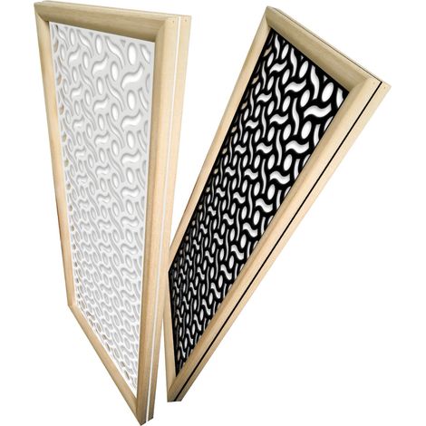 BODIES - Moduli Decorativi in Legno e PVC - Misura: 73x148 cm - Colore: bianco (1/4)
