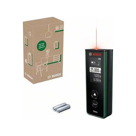 Bosch Zamo Basic E Telémetro Láser Negro Verde 25m