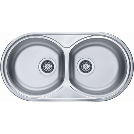 Alveus Form - Fregadero, 83x44 cm, acero inoxidable 1060039
