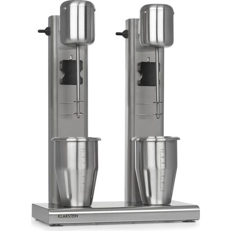 Klarstein Kraftpaket II Pro Licuadora doble para leche y batidos proteicos 160W Acero inoxidable