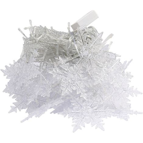 LED-Schneeflockenvorhang, dekorative Lichter, 3,5 m lang, 96 LED-Lichter, 8 Beleuchtungsmodi, Weihnachtsvorhang, Gartenparty