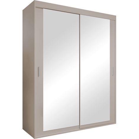 Armoire Cosmes, Cachemire, 205x160x60cm, Portes d'armoire: Coulissantes, Nombre d'étagères: 0