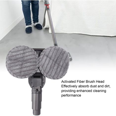 Ortviai Tête de Balai Électrique pour Aspirateur Dyson V10 Slim et V12 Slim – Rotation 180°, Fibres Activées (1/4)