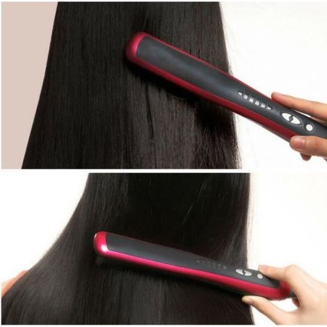 Brosse cheveux Straightener peigne Irons Venez avec 6 sections de contrôle de la température Electric Straight Hair Comb (1/4)