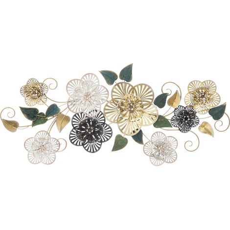 Pannello da muro Campur -B- in ferro multicolore 118x58 cm (1/5)