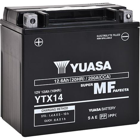 BATTERIA YUASA YTX14L-BS 12V 12 Ah