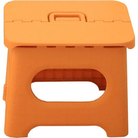 Tabouret Pliant avec Poignée Portable, Tabouret Plastique Stable pour Maison et Étals de Rue, Peu Encombrant, Petit 1 (1/5)