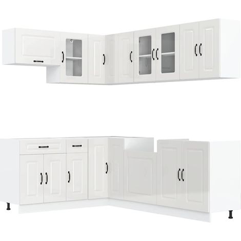 Maison Exclusive - Ensemble d'armoires de cuisine 11 pcs Kalmar bois d'ingénierie (1/5)