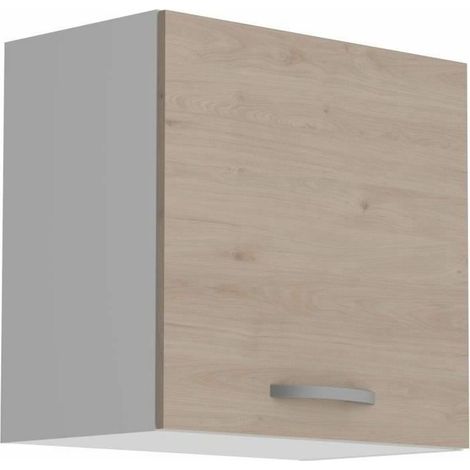 Hochschrank 1 Tür - Dekor Eiche Jackson - 60 x 36 x Höhe 58 cm (1/3)