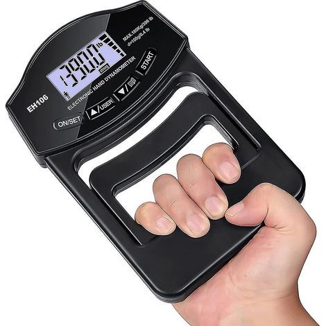 Testeur de force de préhension, dynamomètre manuel numérique 180 kg, écran LCD, port USB (1/5)