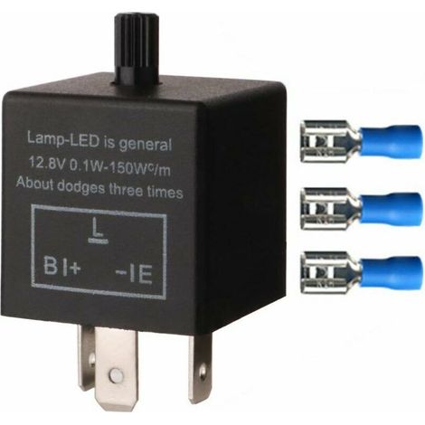 Accessoire pour remorque Clignotant réglable 3Pin pour Les Clignotants de LED CF13 JL-02 EP34 Relais électronique de Clignotant 12V 0.1W-150W (1/5)