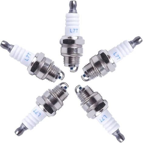 BUNTHAUS Lntyq Bougie d'allumage L7T universelles de rechange pour moteurs à 2 temps,Lot de 5 (1/4)