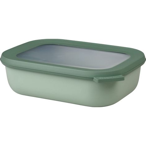 Bol Multifonction Rectangulaire - Boîte Conservation Alimentaire avec Couvercle - Convient comme Boîte de Hermétique pour le Réfrigérateur, Micro-ondes (1/5)